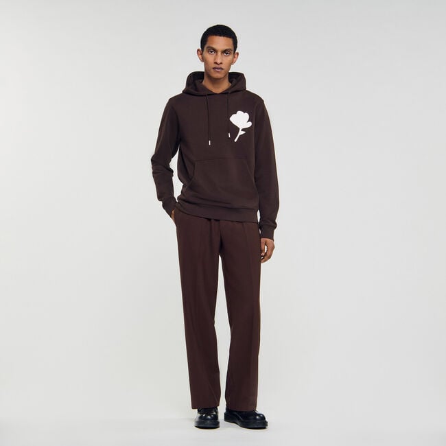 Sweatshirt mit Blumen-Patch