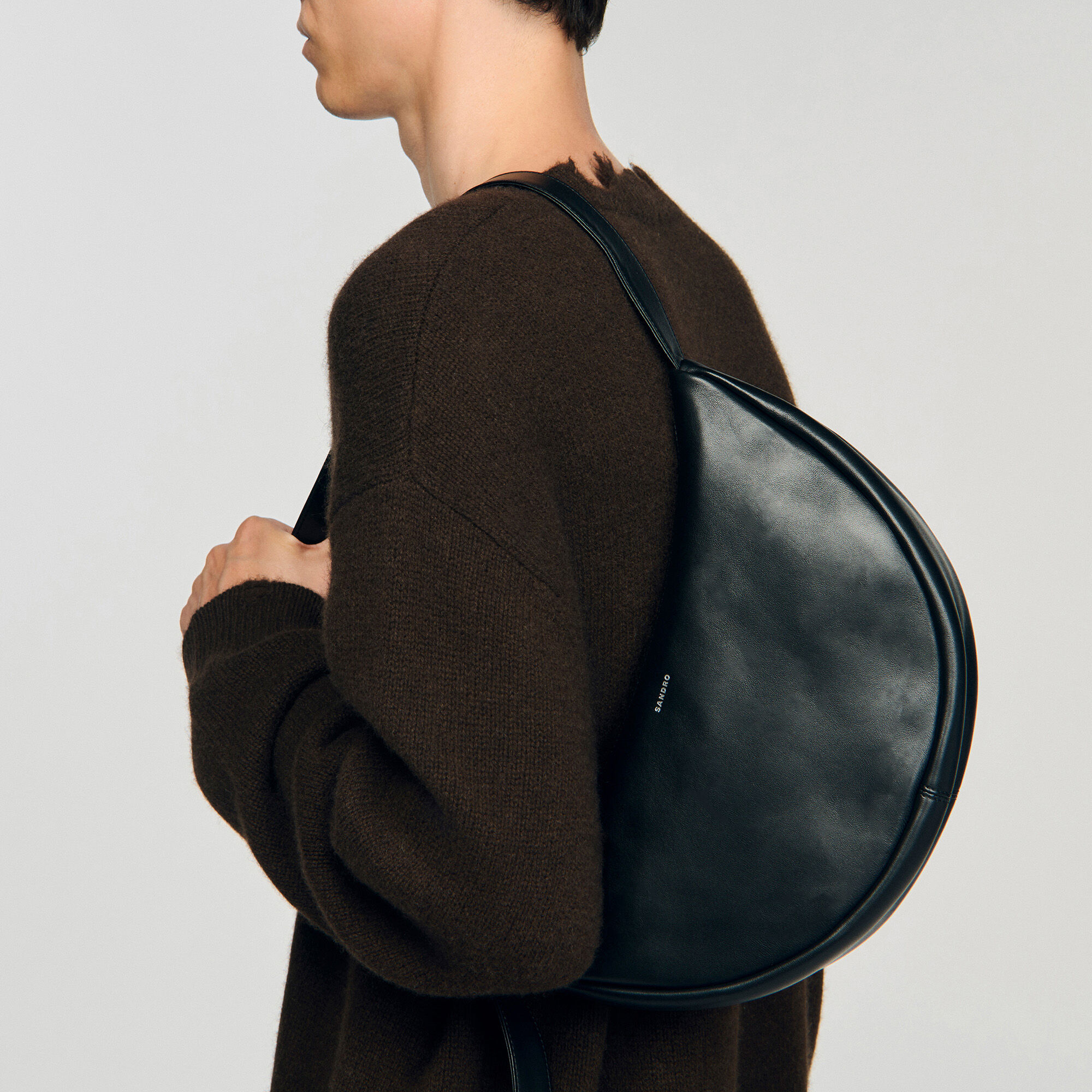 Kleine Hobo-Tasche aus Leder