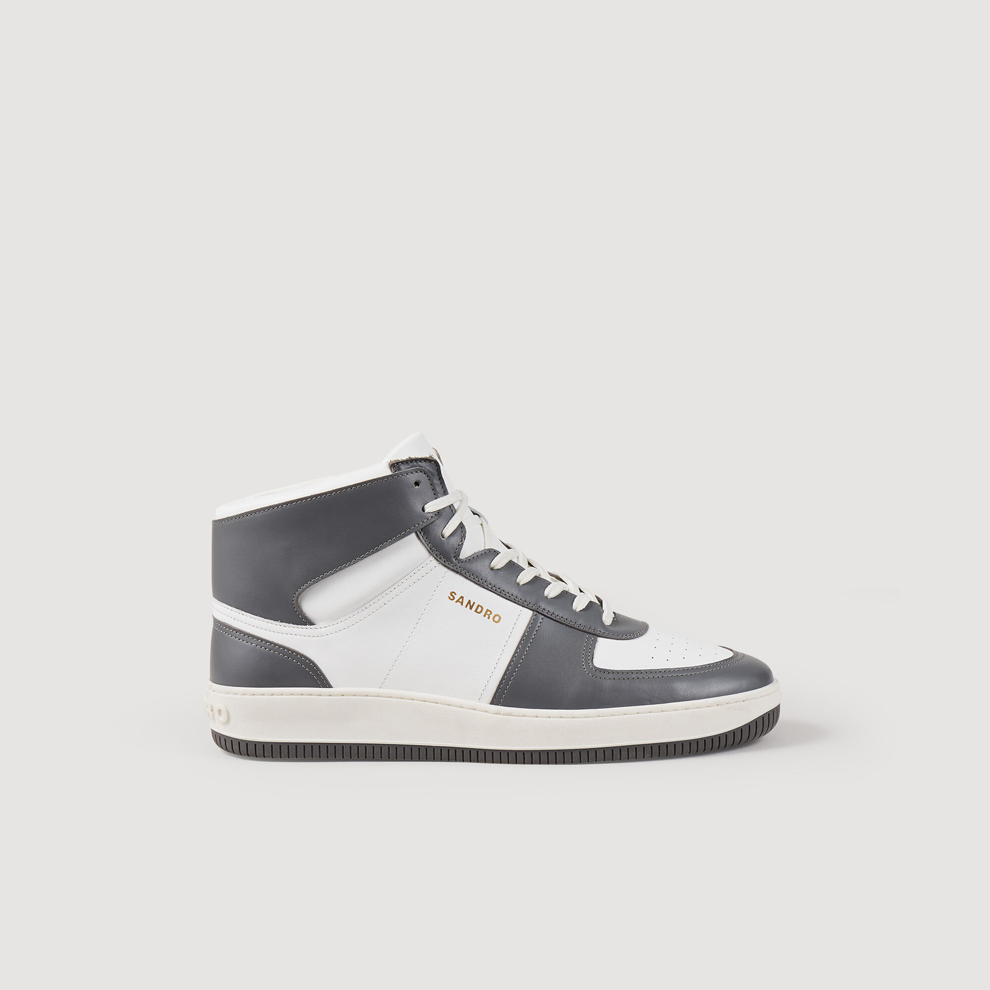 Hoher Sneaker aus Leder