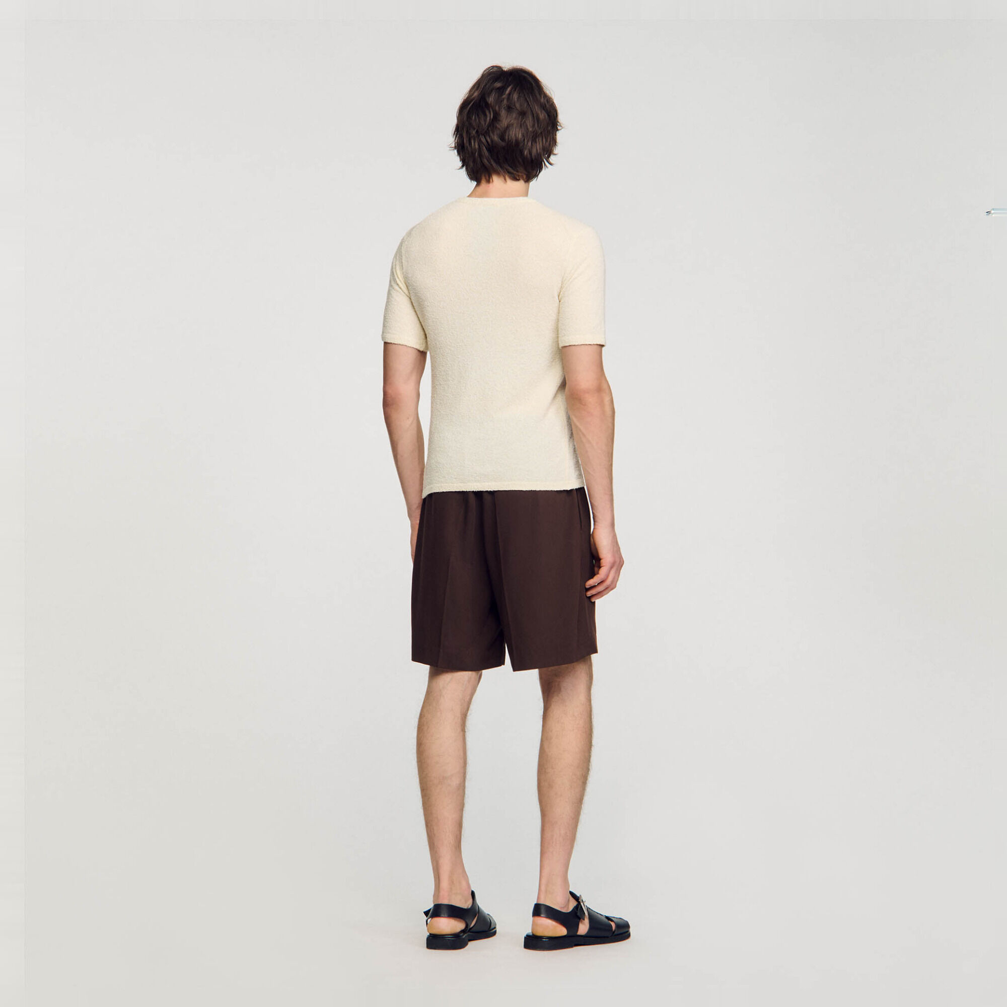 T-Shirt aus Bouclé-Strick