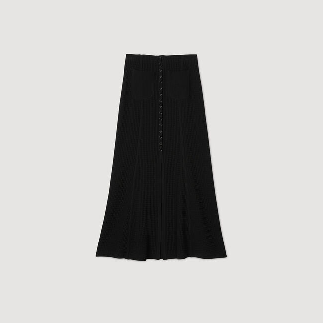 Rock mit modischem Strickmuster