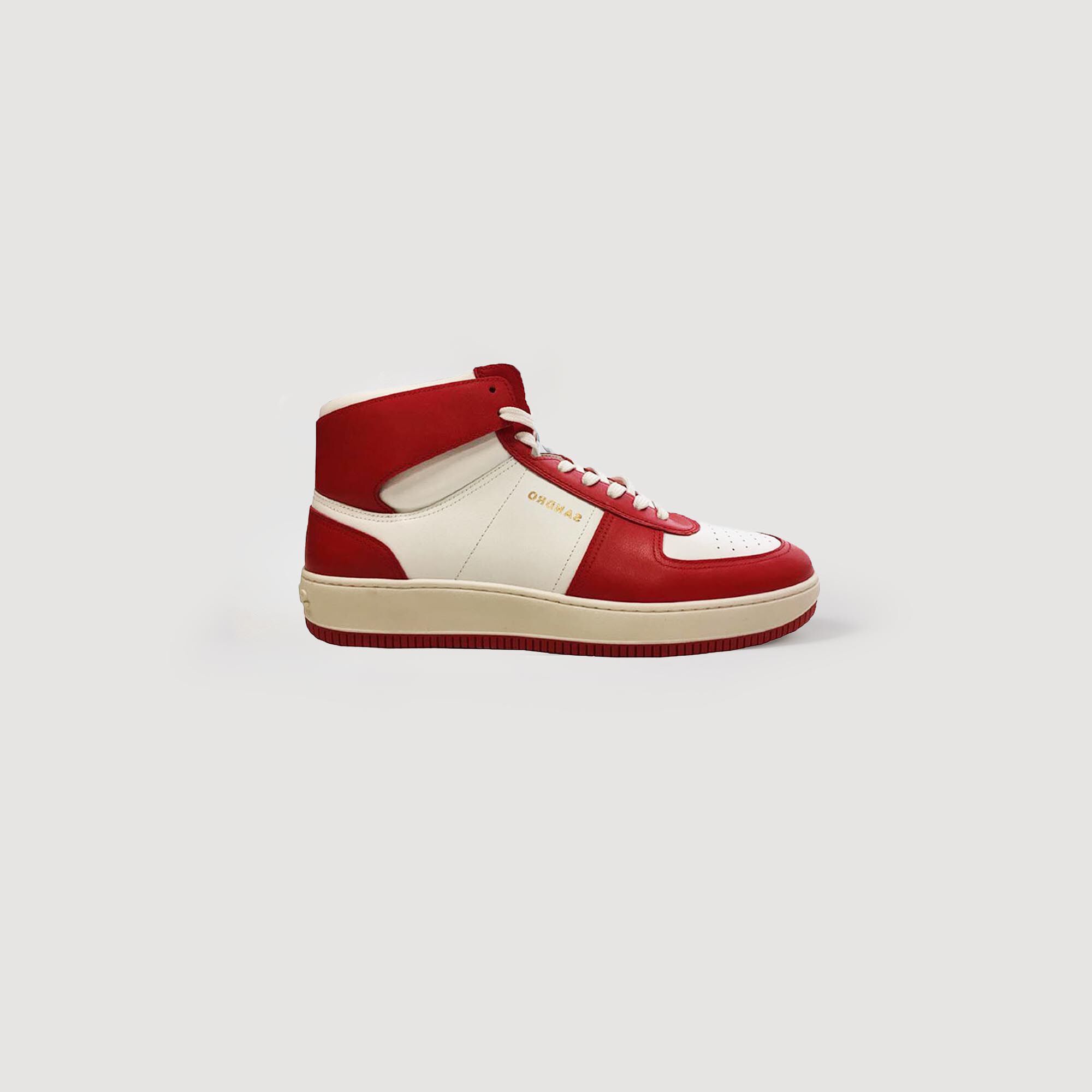 Hoher Sneaker aus Leder