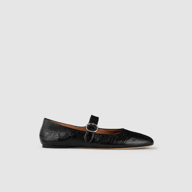 Ballerinas aus Lackleder