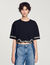 Kurzes T-Shirt mit Strass