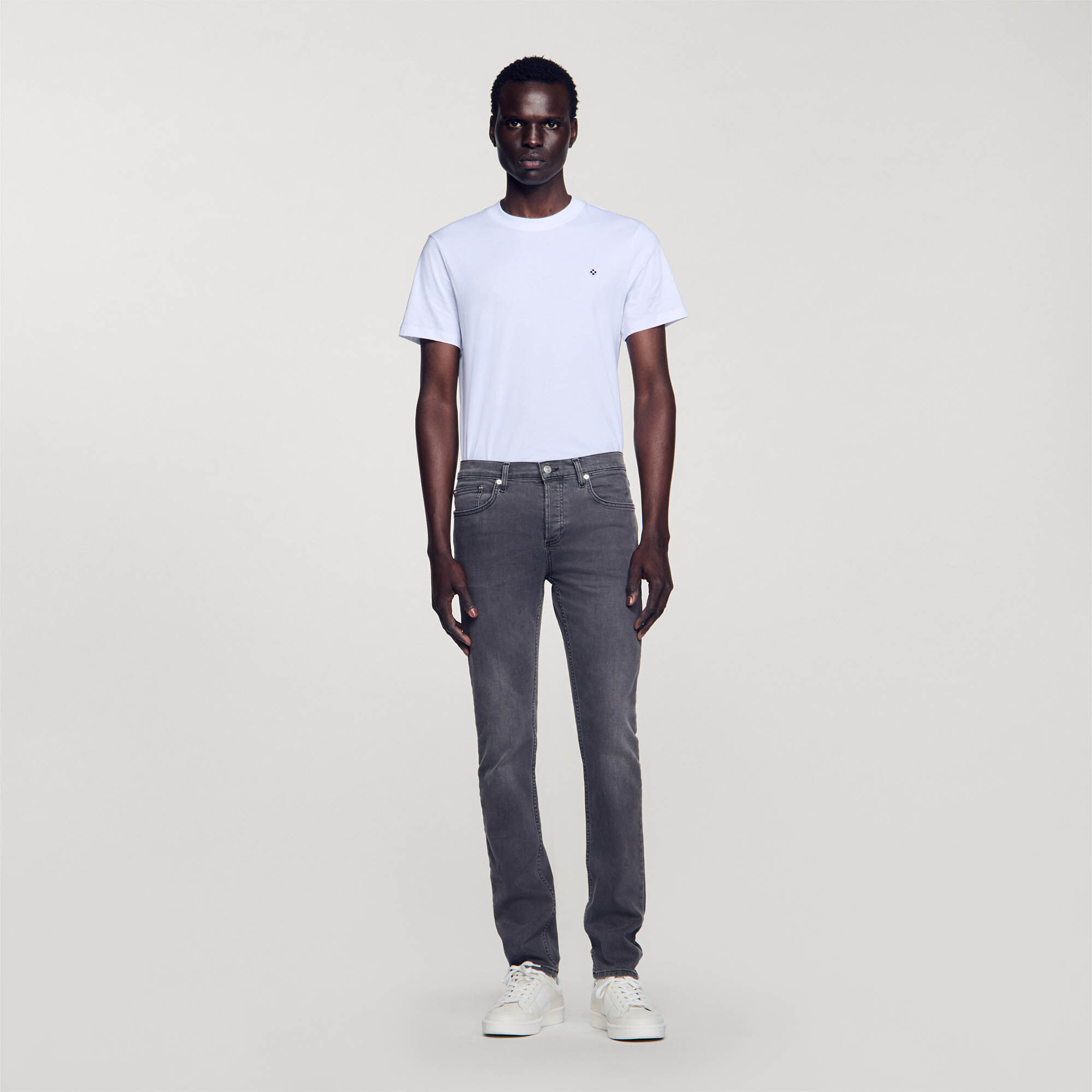 Jeans grau verwaschen