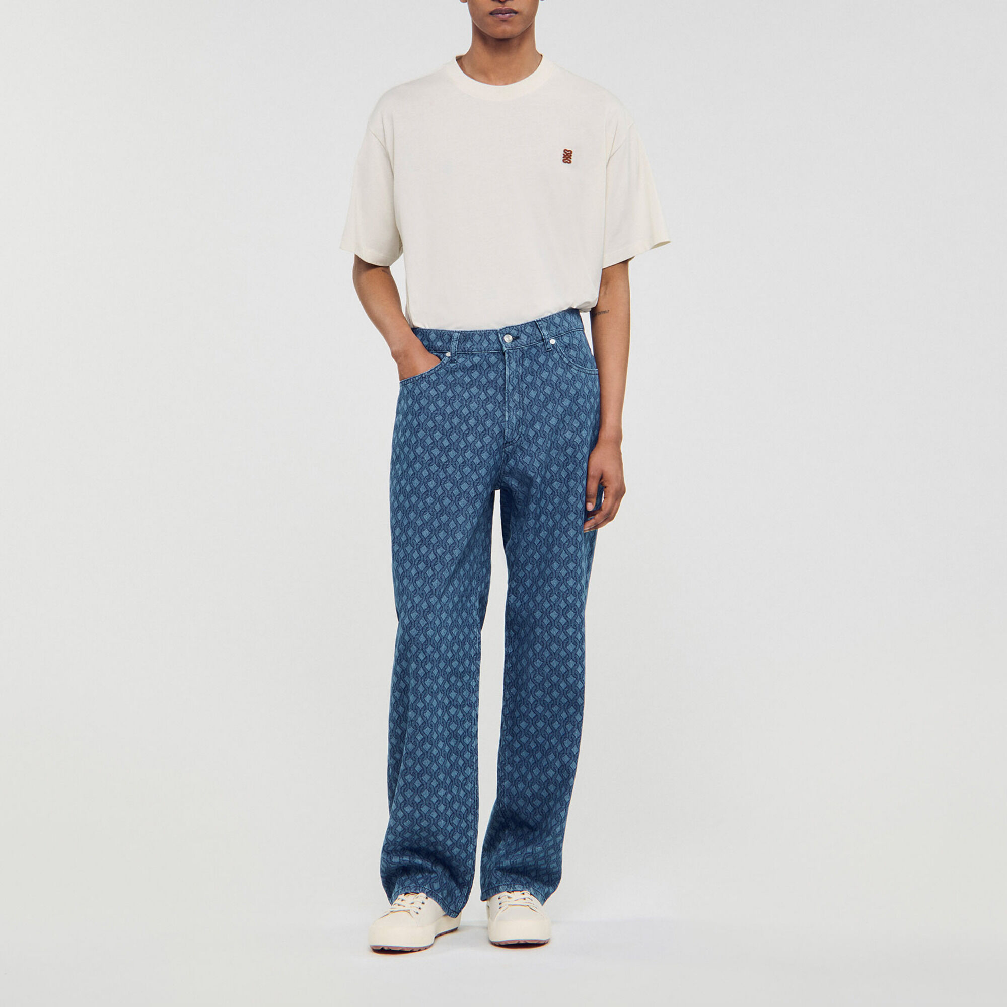 Baggy-Jeans mit Seilmuster - Herren | Sandro