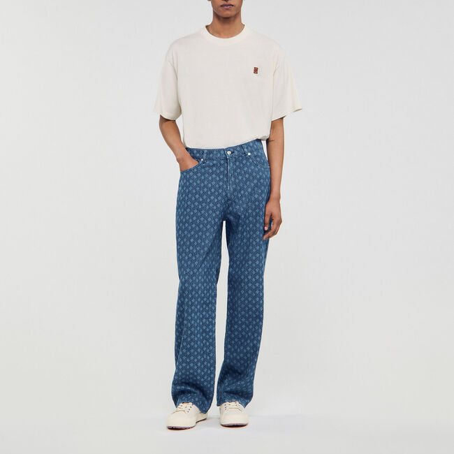 Baggy-Jeans mit Seilmuster - Herren | Sandro