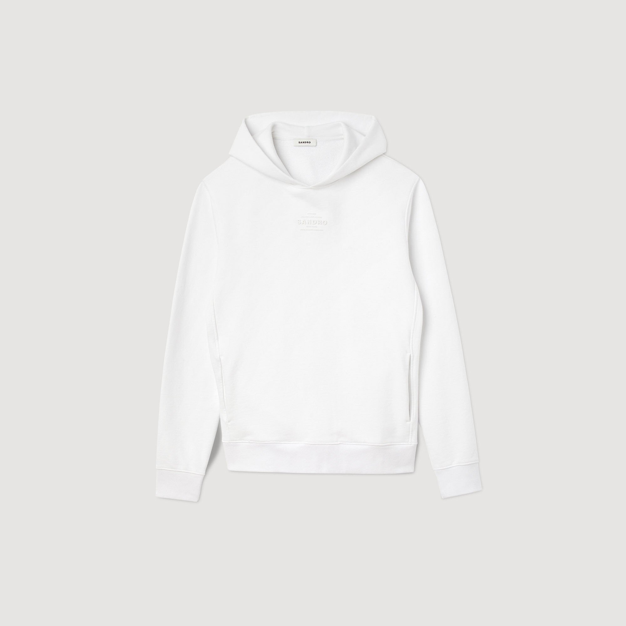 Kapuzensweatshirt mit Logo aus Gummi