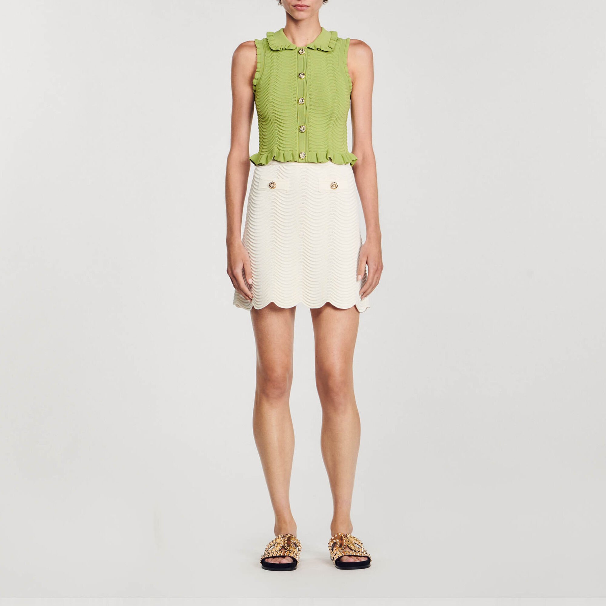 &Auml;rmelloses Strick-Top