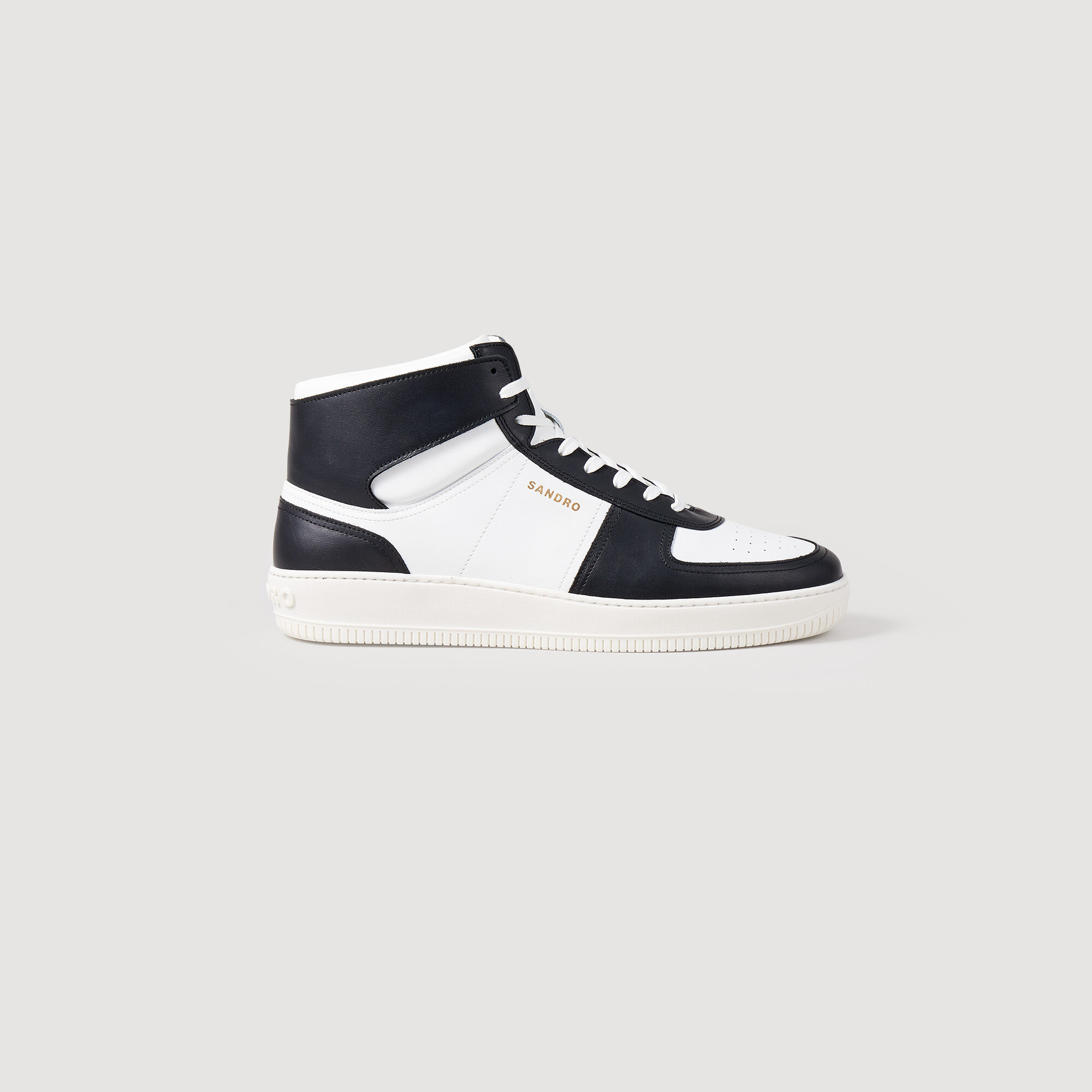 Hoher Sneaker aus Leder