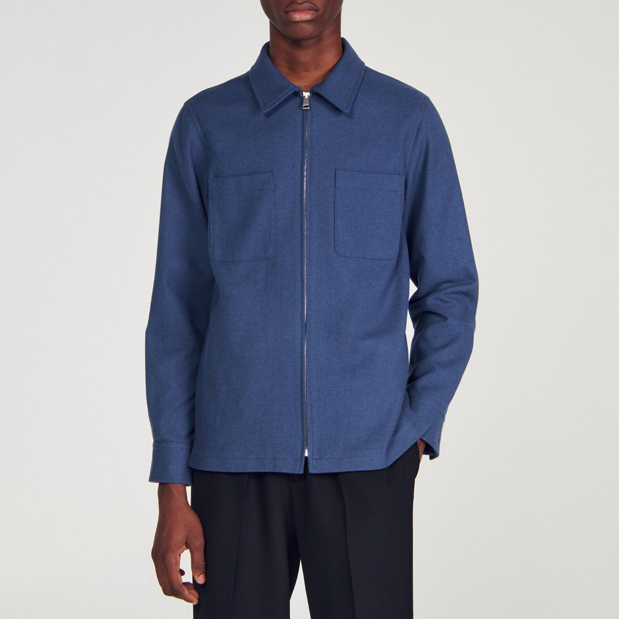 Overshirt aus Wolle