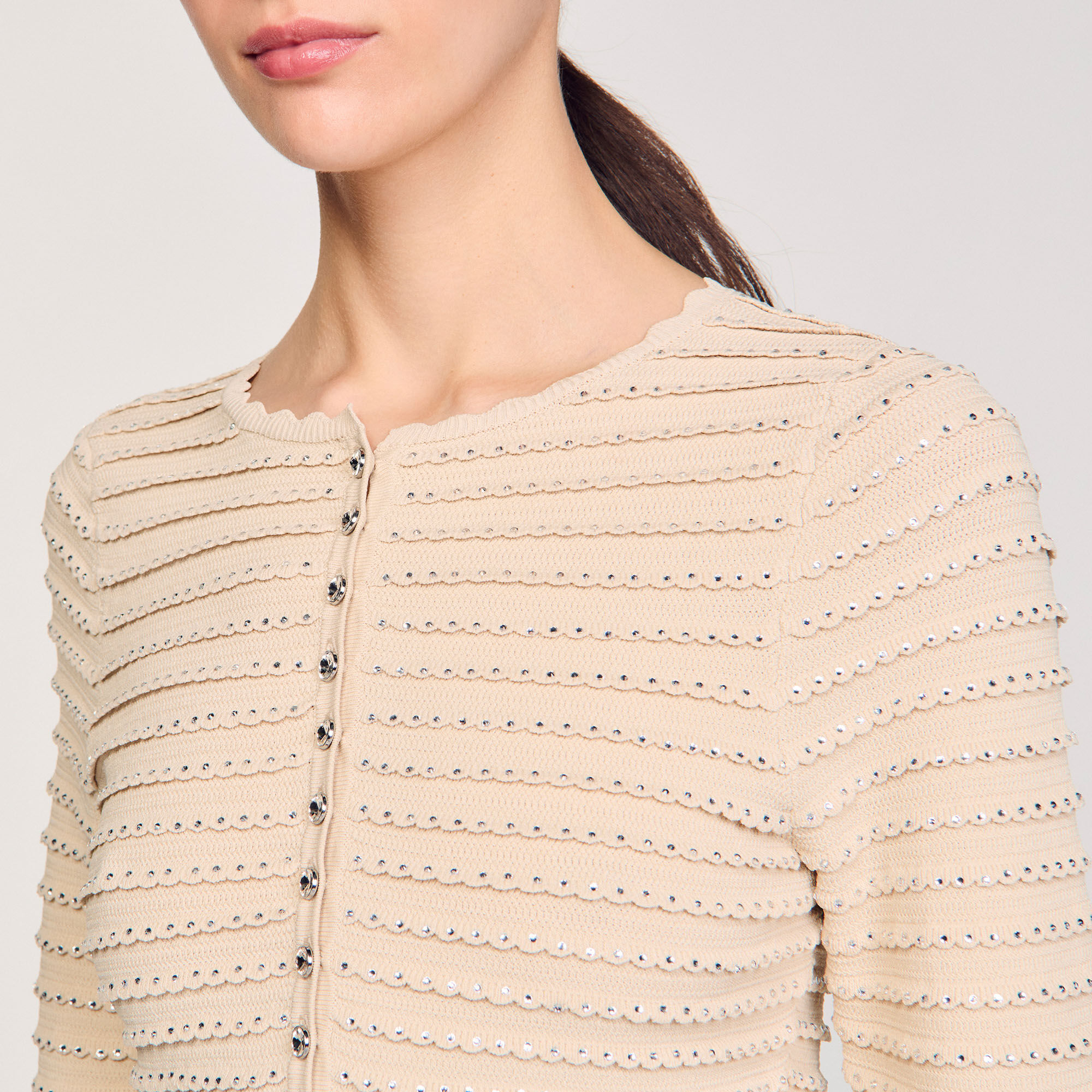 Cardigan mit Strass