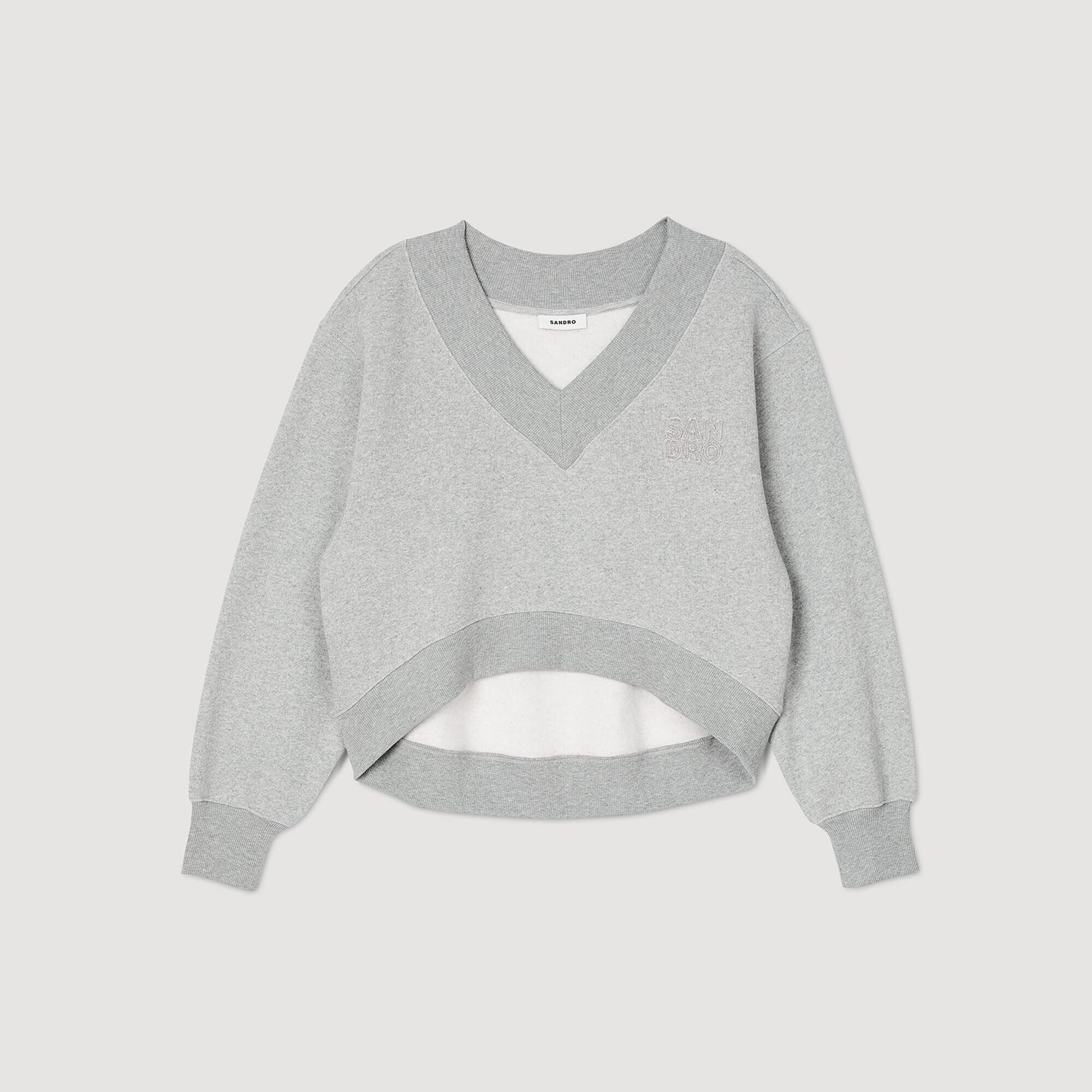 Sandro v neck sweater discount