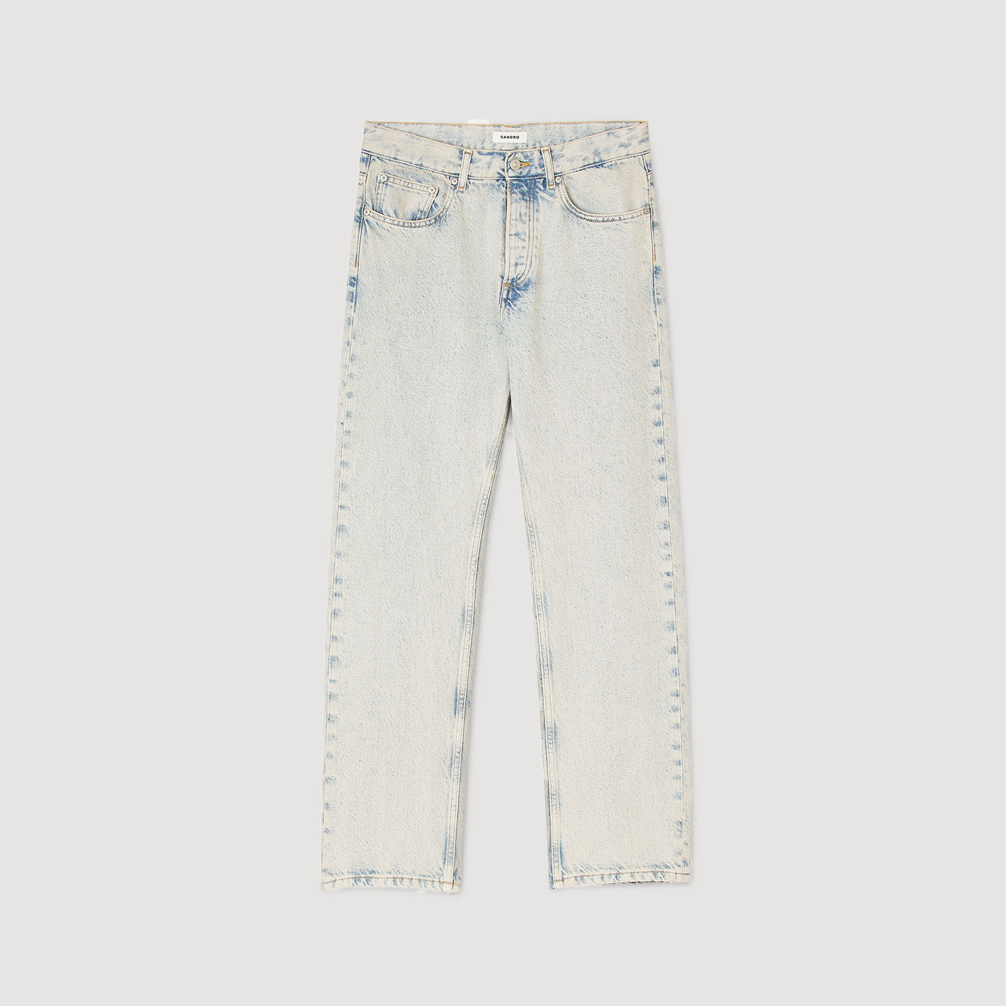 Verwaschene Regular-Fit-Jeans