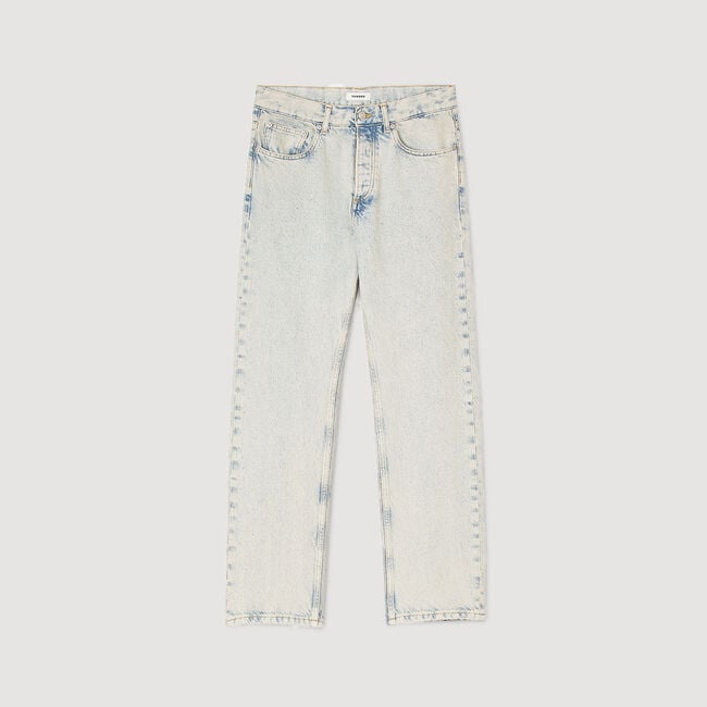 Verwaschene Regular-Fit-Jeans