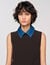 Strickpullover mit Denim
