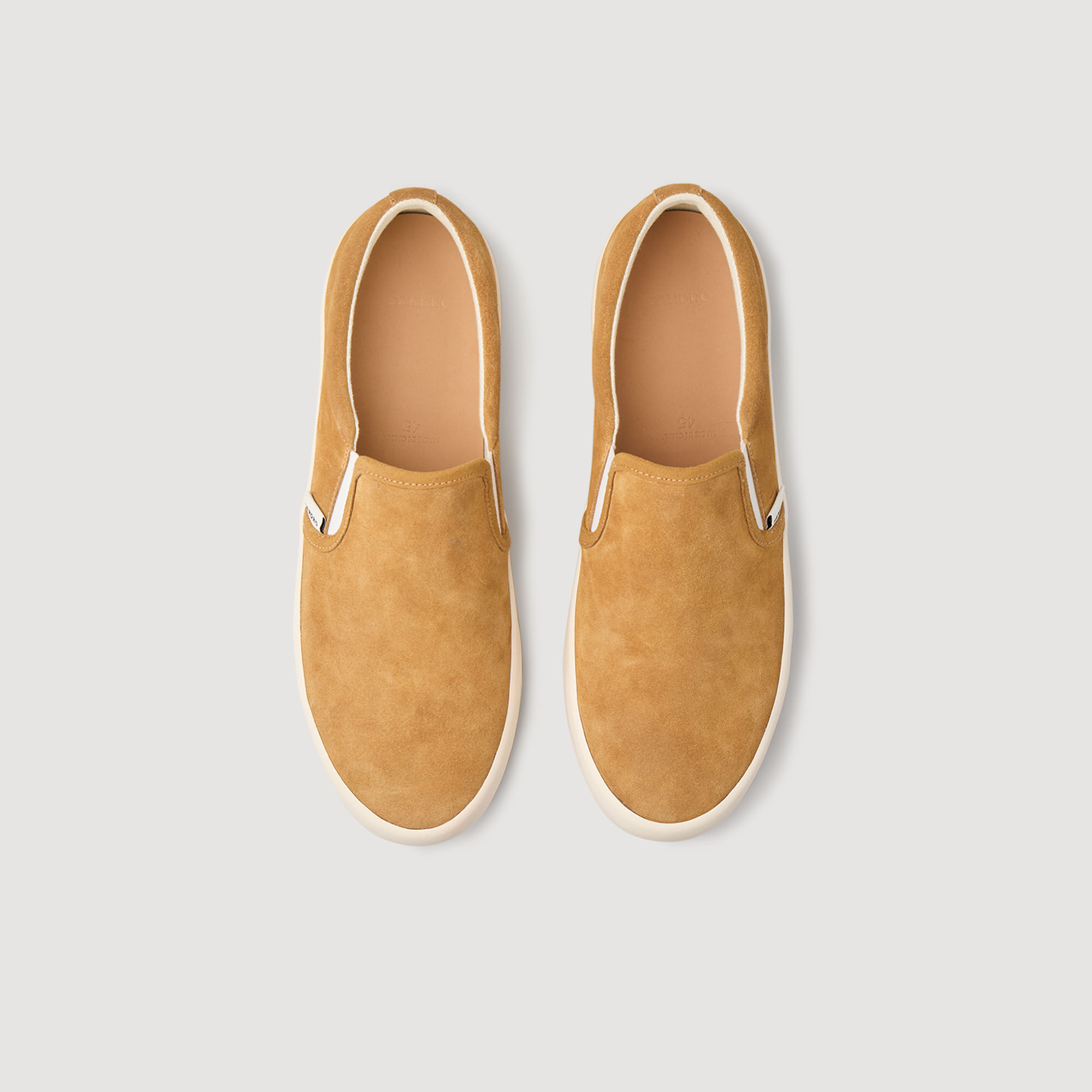 Slipper aus Spaltleder