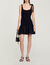 Kurzes Kleid aus Materialmix