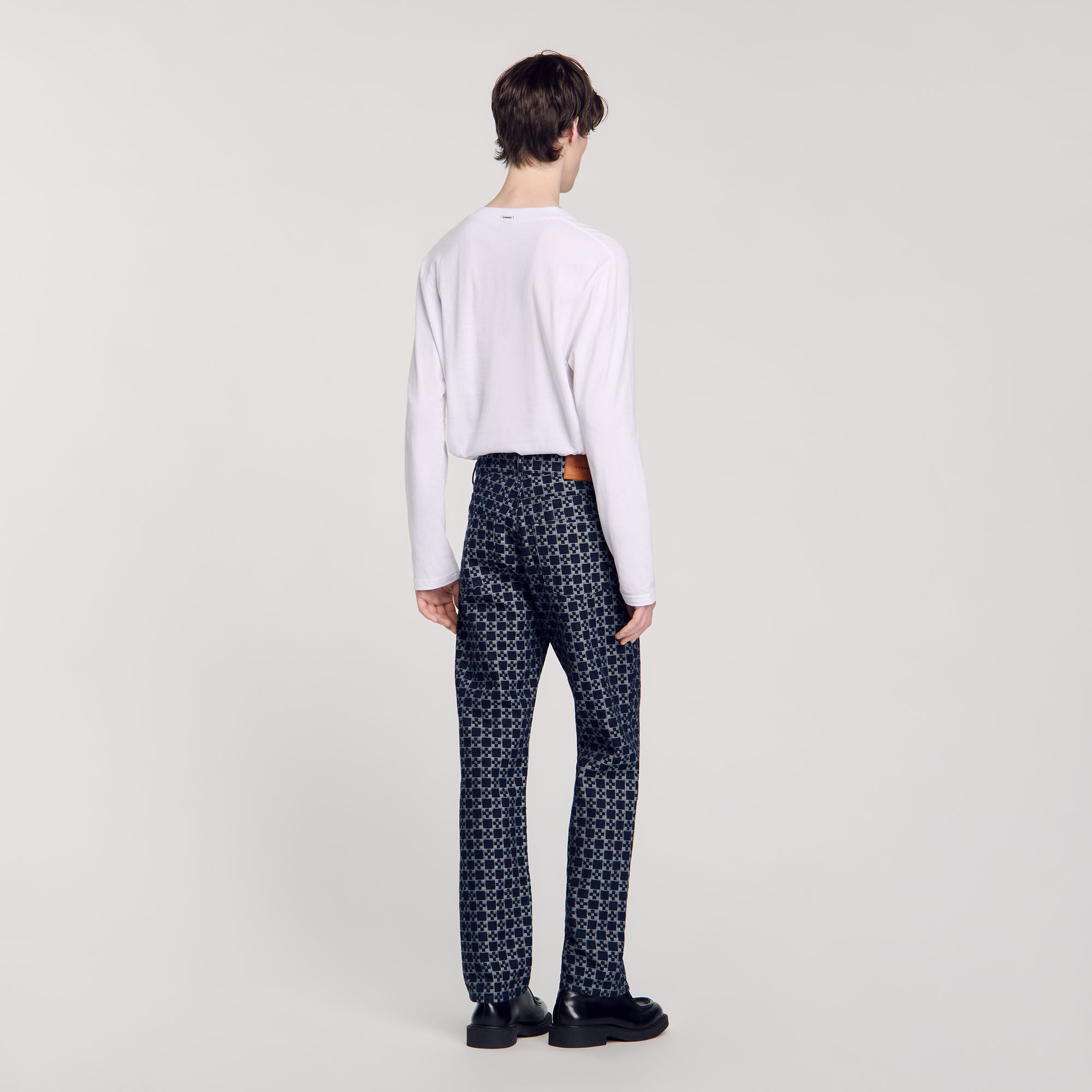 Regular-Jeans mit Square Cross