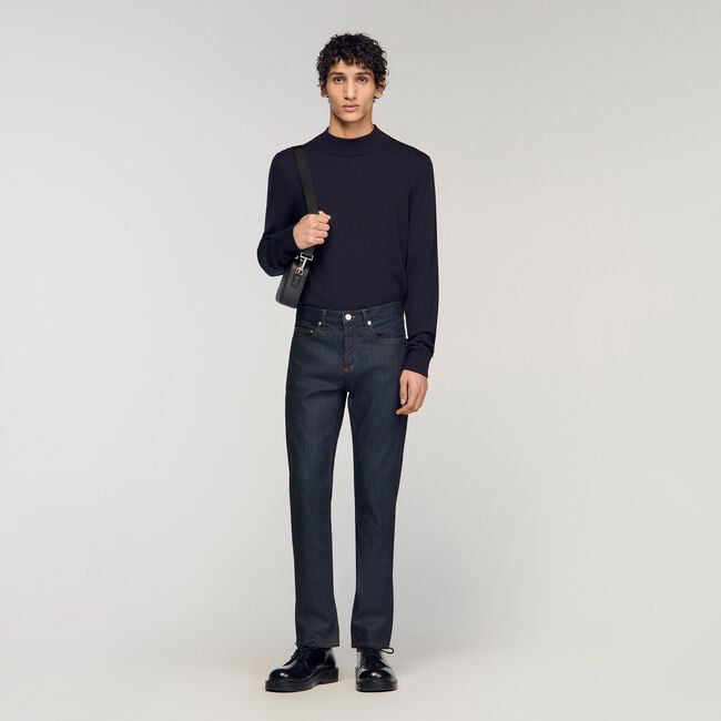 Slim-Jeans aus Rohdenim