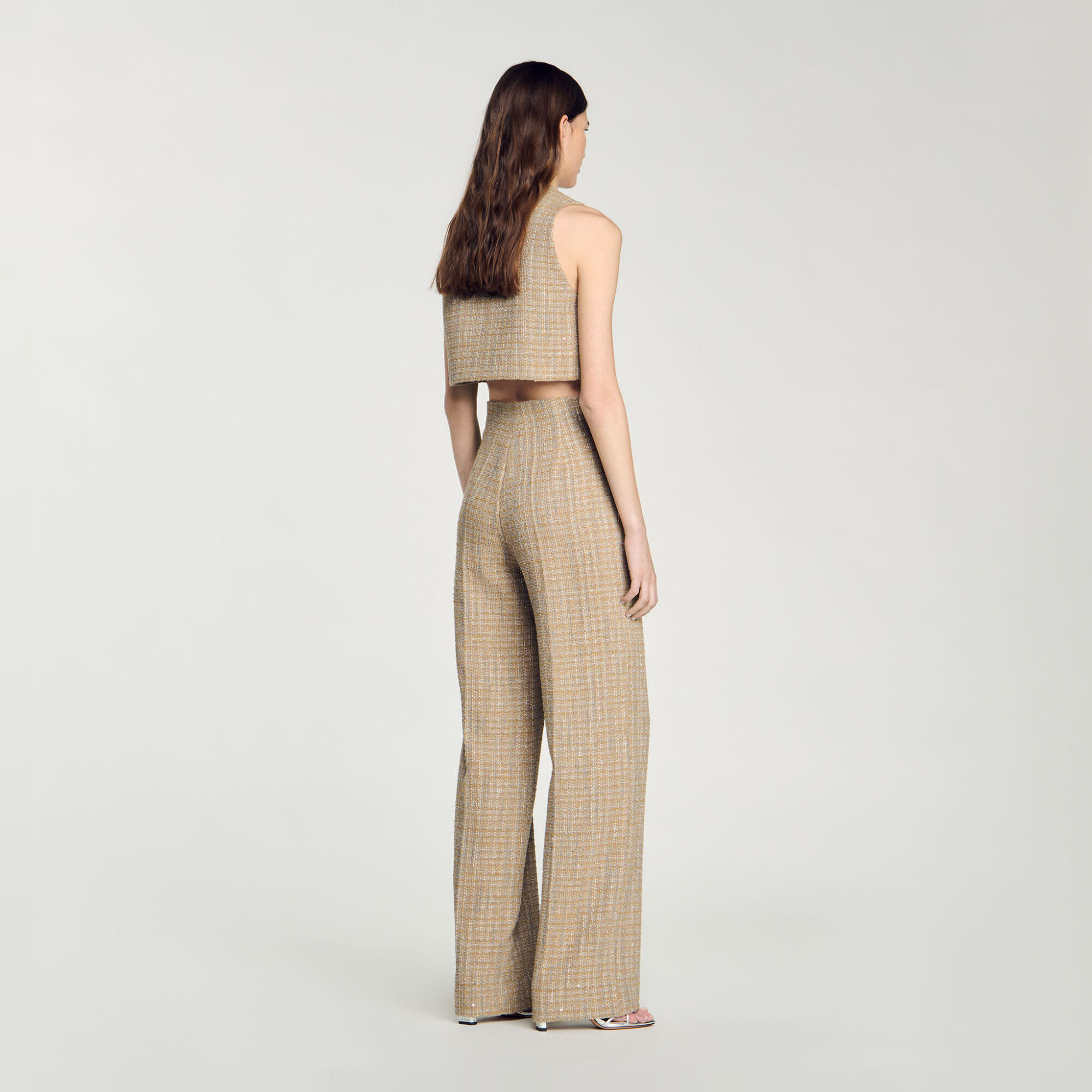 Karierte Tweedhose