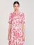 Langes Hemdkleid mit Blumenprint