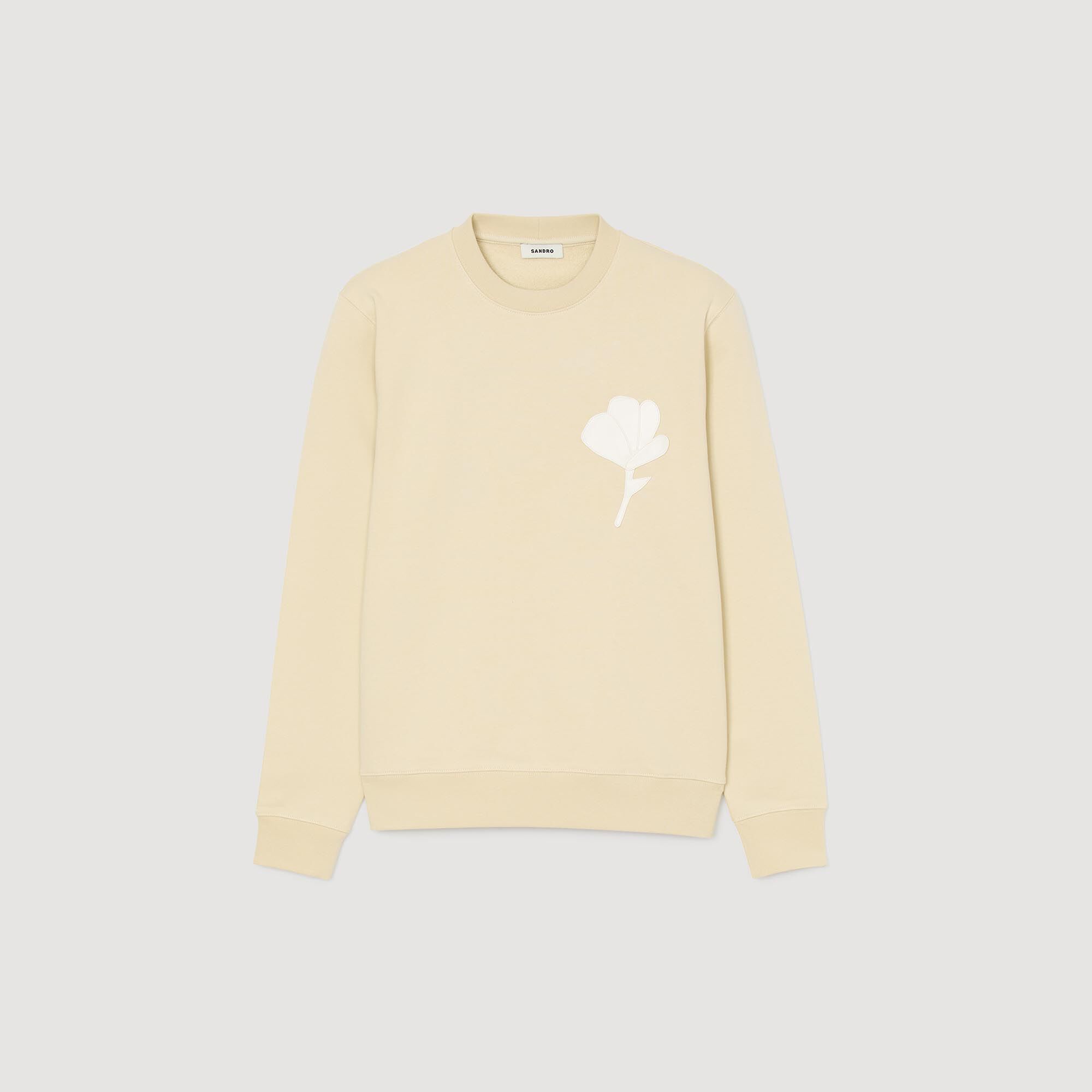 Sweatshirt mit Blumen-Patch