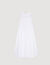 Langes Kleid mit drapiertem Bustier