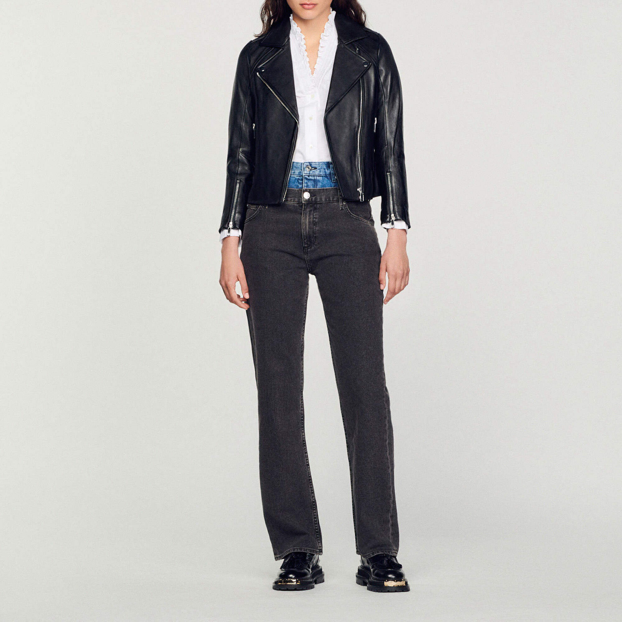 Blouson aus Leder