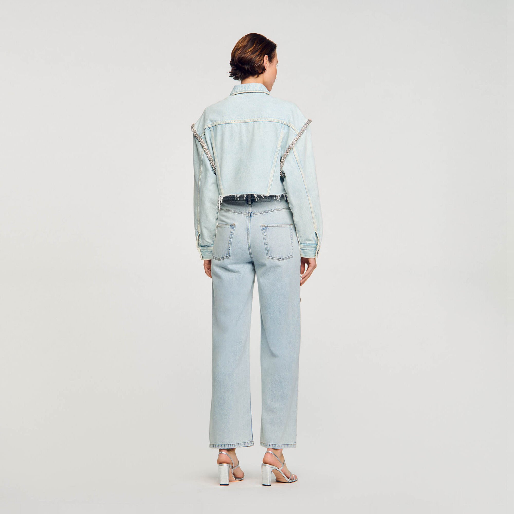 Kurzer Blouson aus Denim