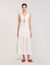 Langes Kleid mit Knitter-Look