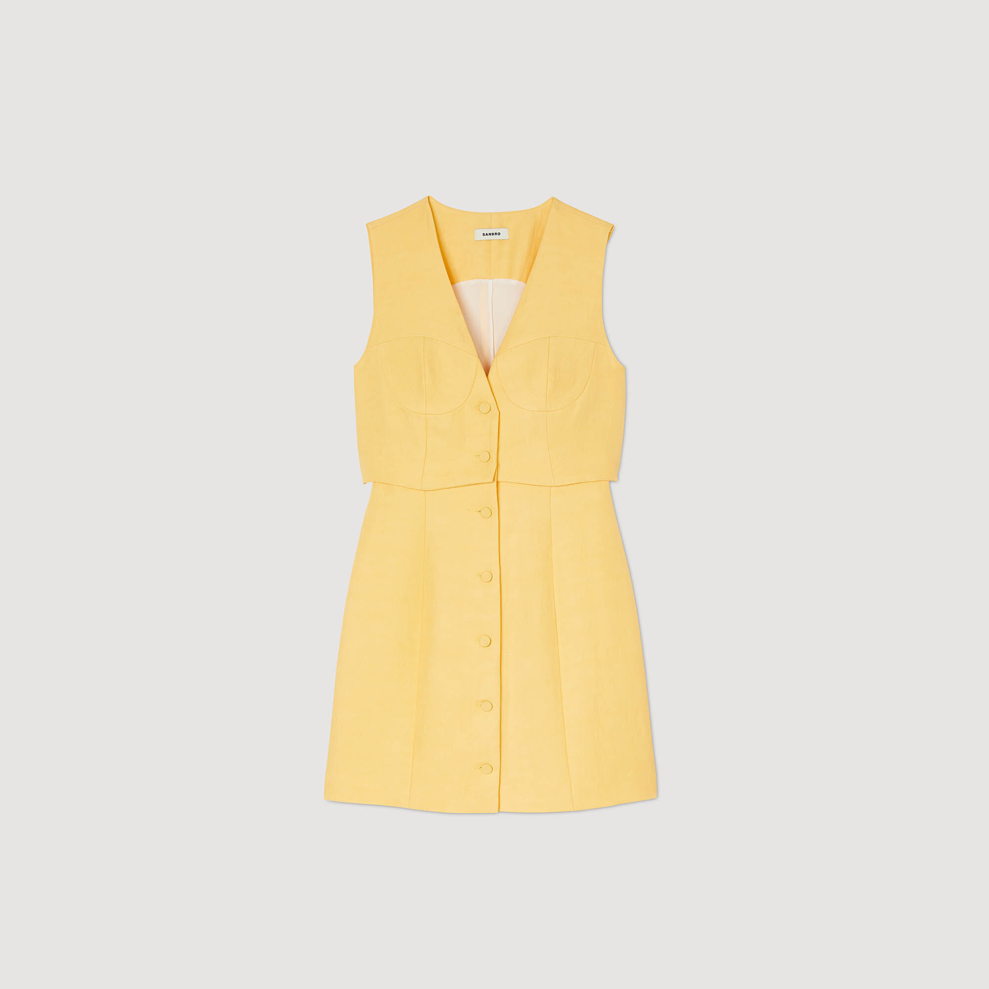 Kurzes Kleid im 2-in-1-Look