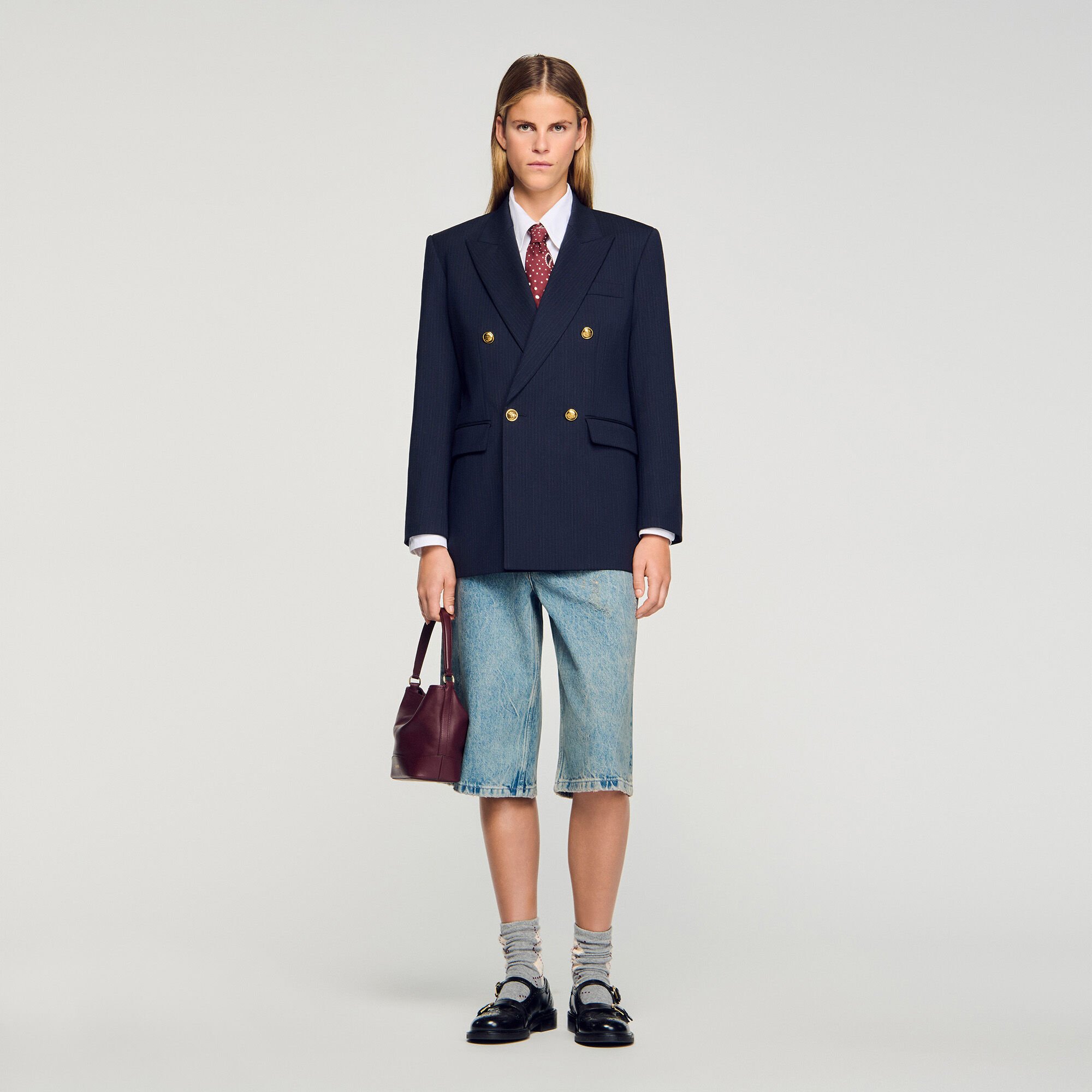Bermudashorts im verwaschenen Look