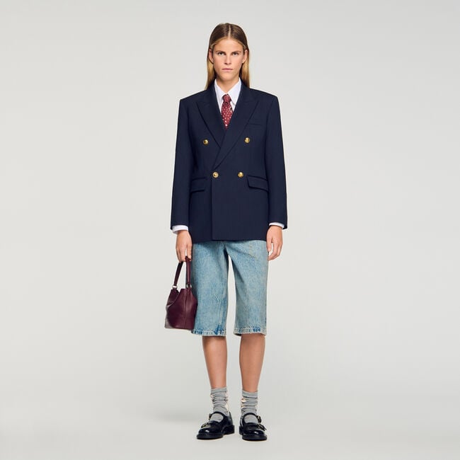 Bermudashorts im verwaschenen Look