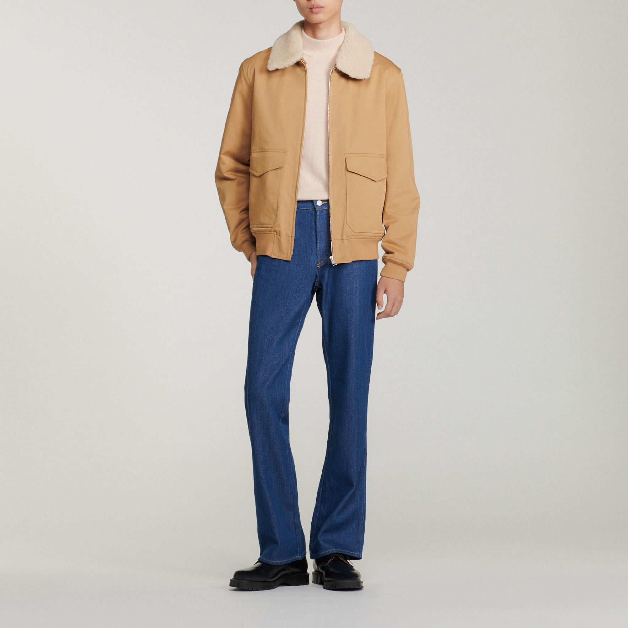 Fliegerblouson aus Baumwolle