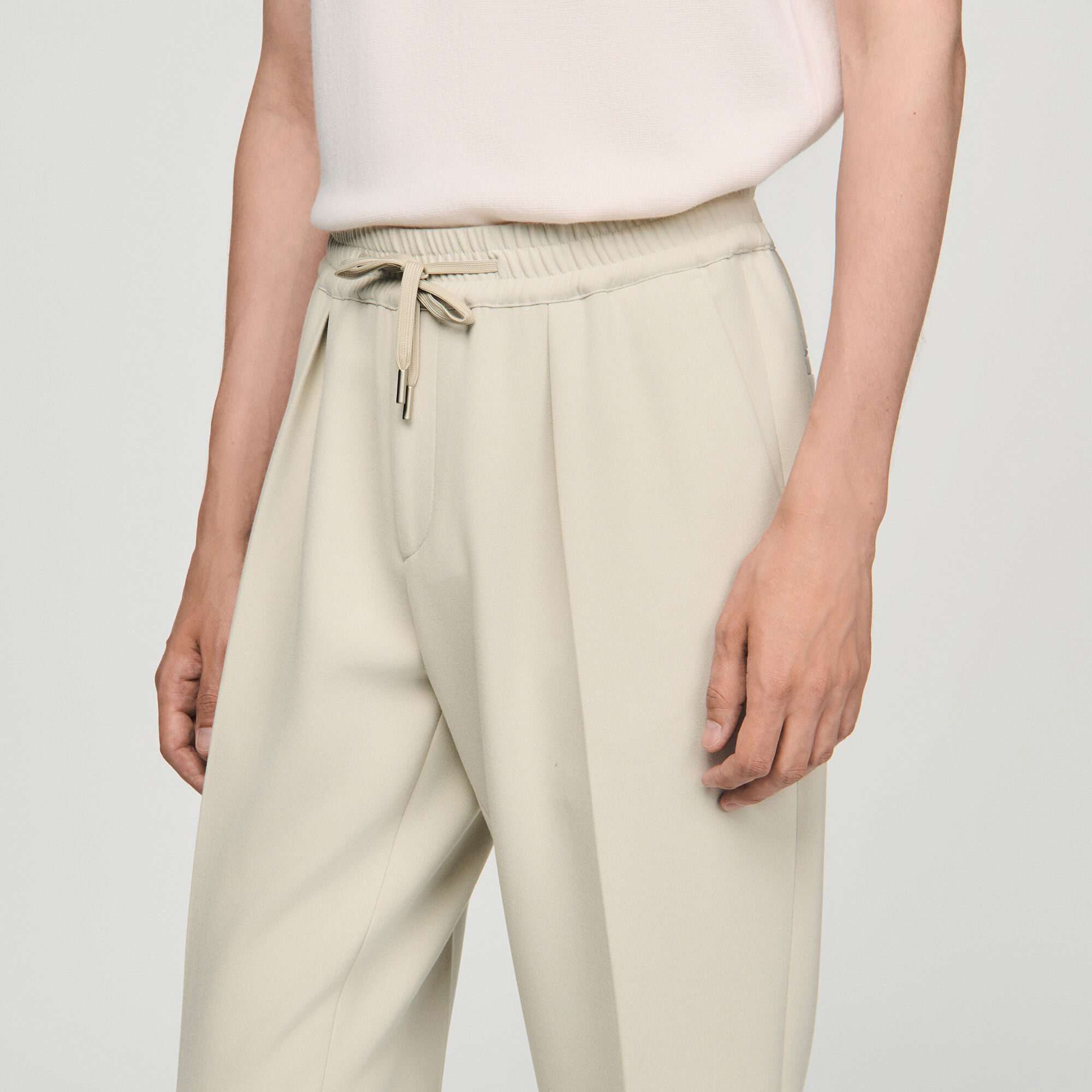 Gerade Hose mit Gummizug