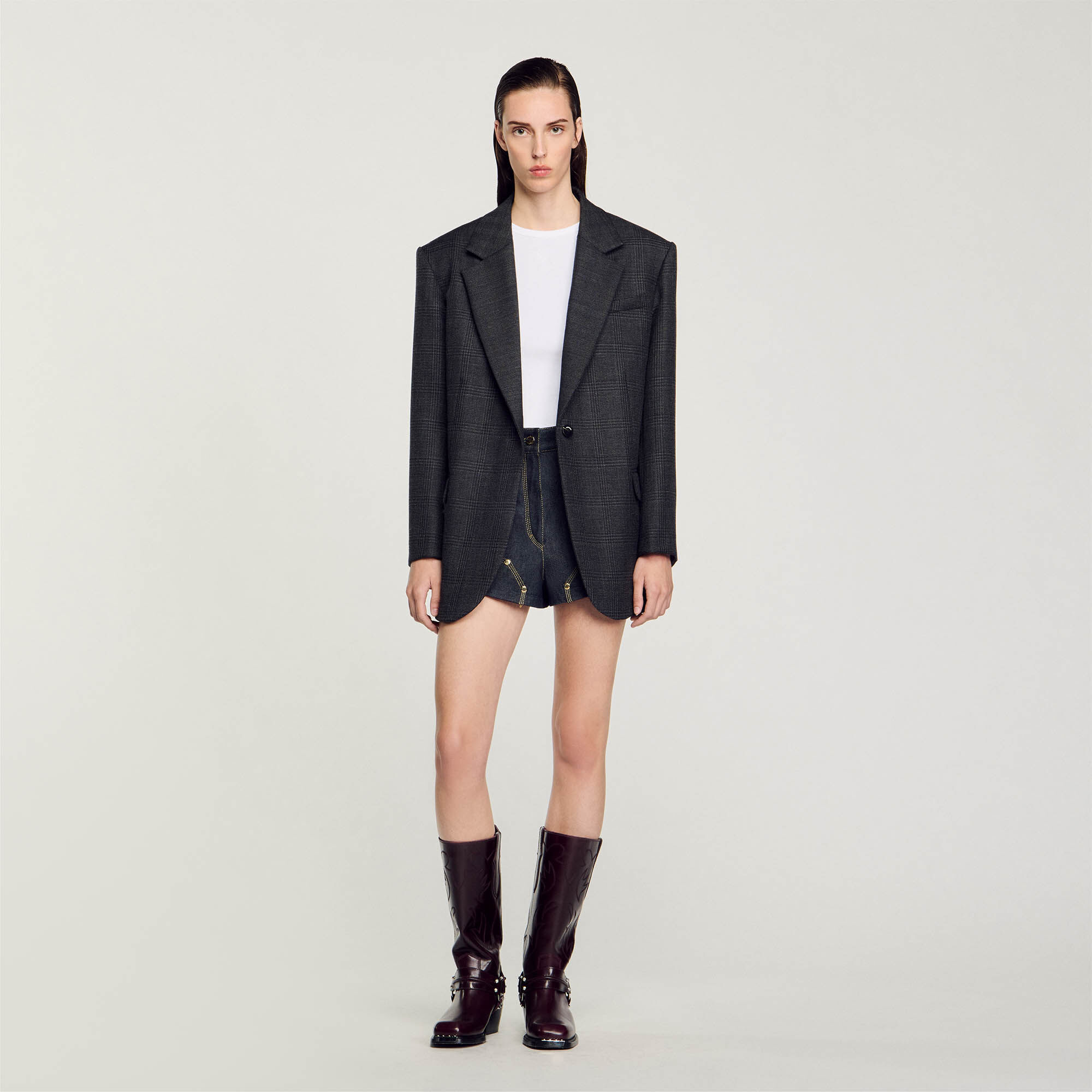 Karierter Blazer