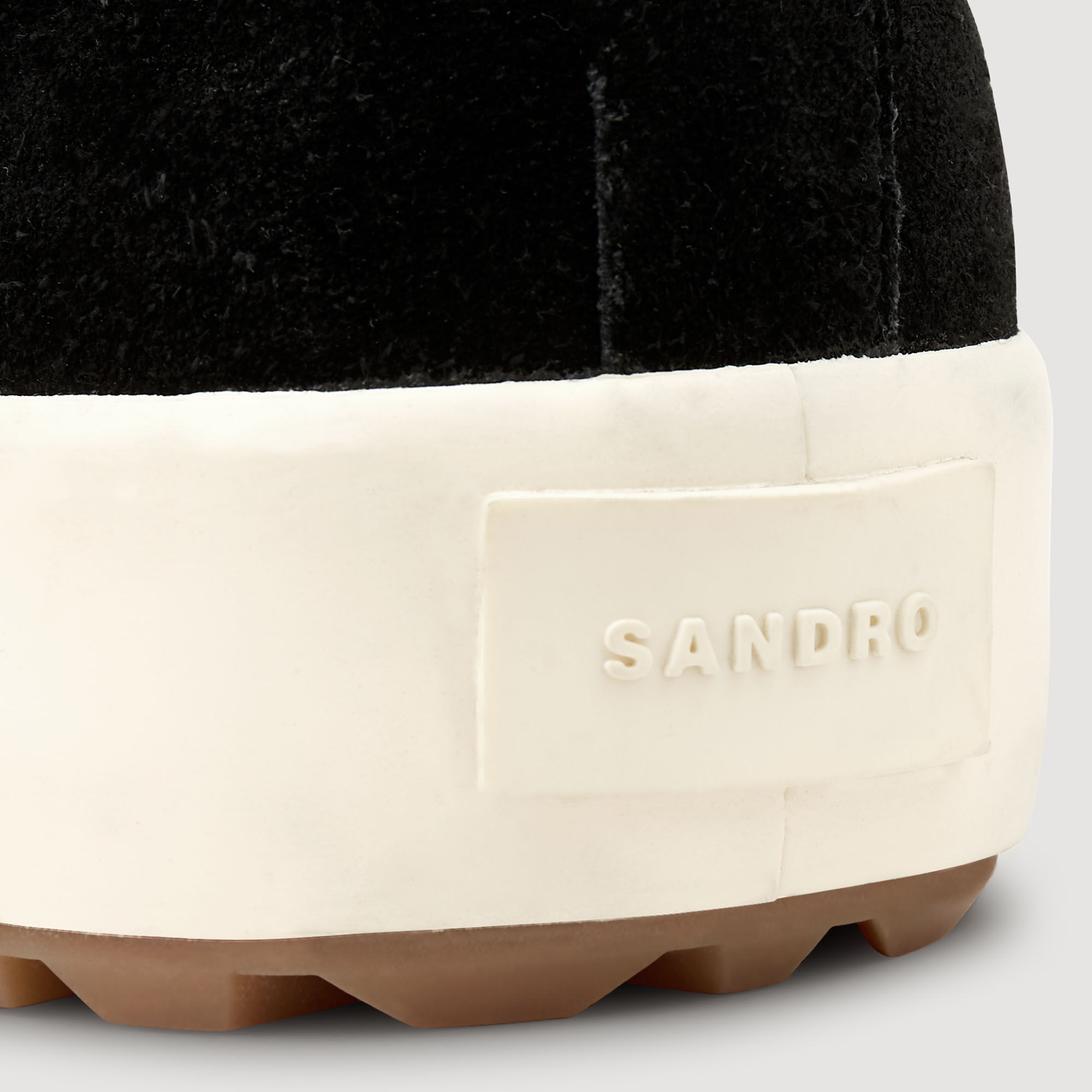 Niedrige Sneakers aus Spaltleder