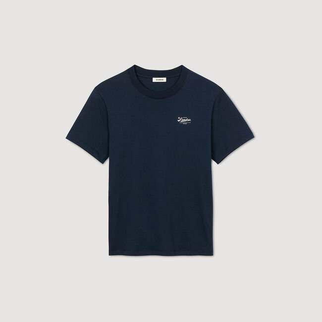 T-Shirt mit Logo-Applikation