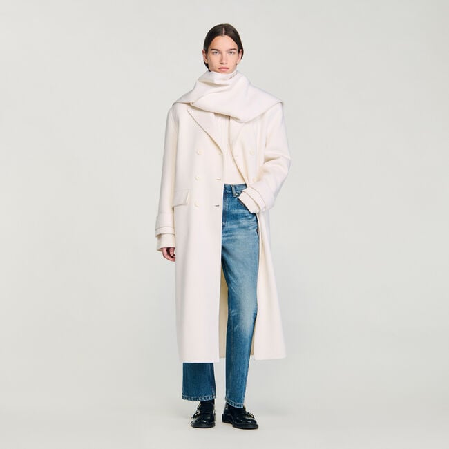 Oversize-Wollmantel