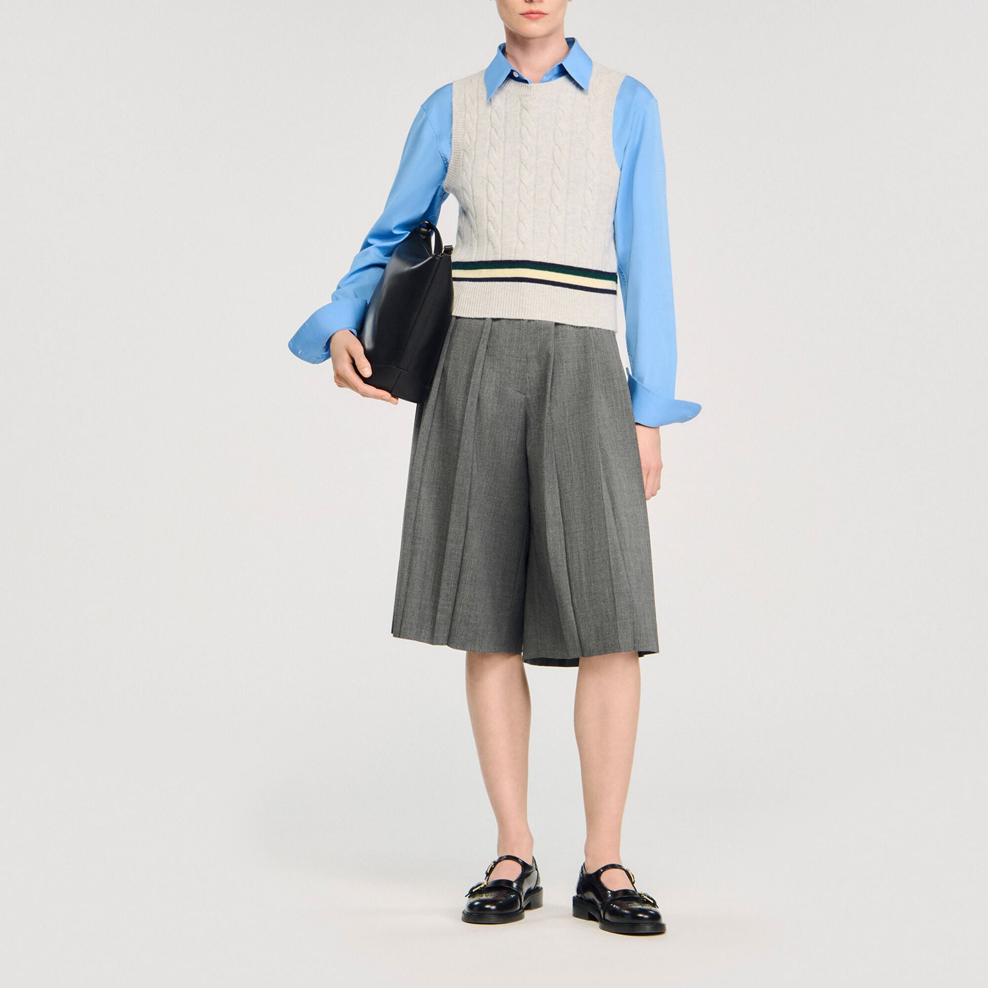 &Auml;rmelloser Pullover - Damen | Sandro
