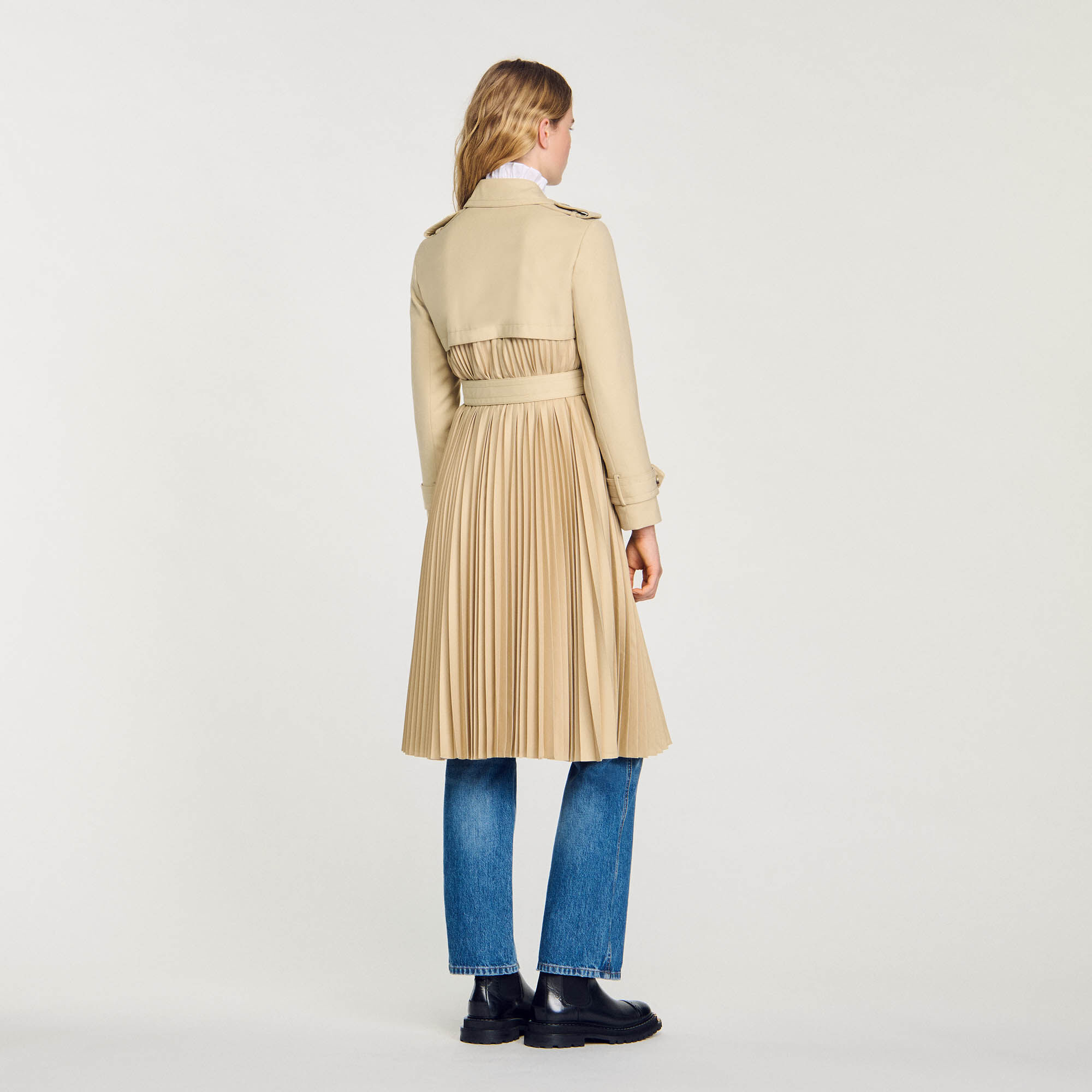 Trenchcoat mit Falte