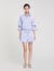 Gestreifte Shorts mit Blumendetail