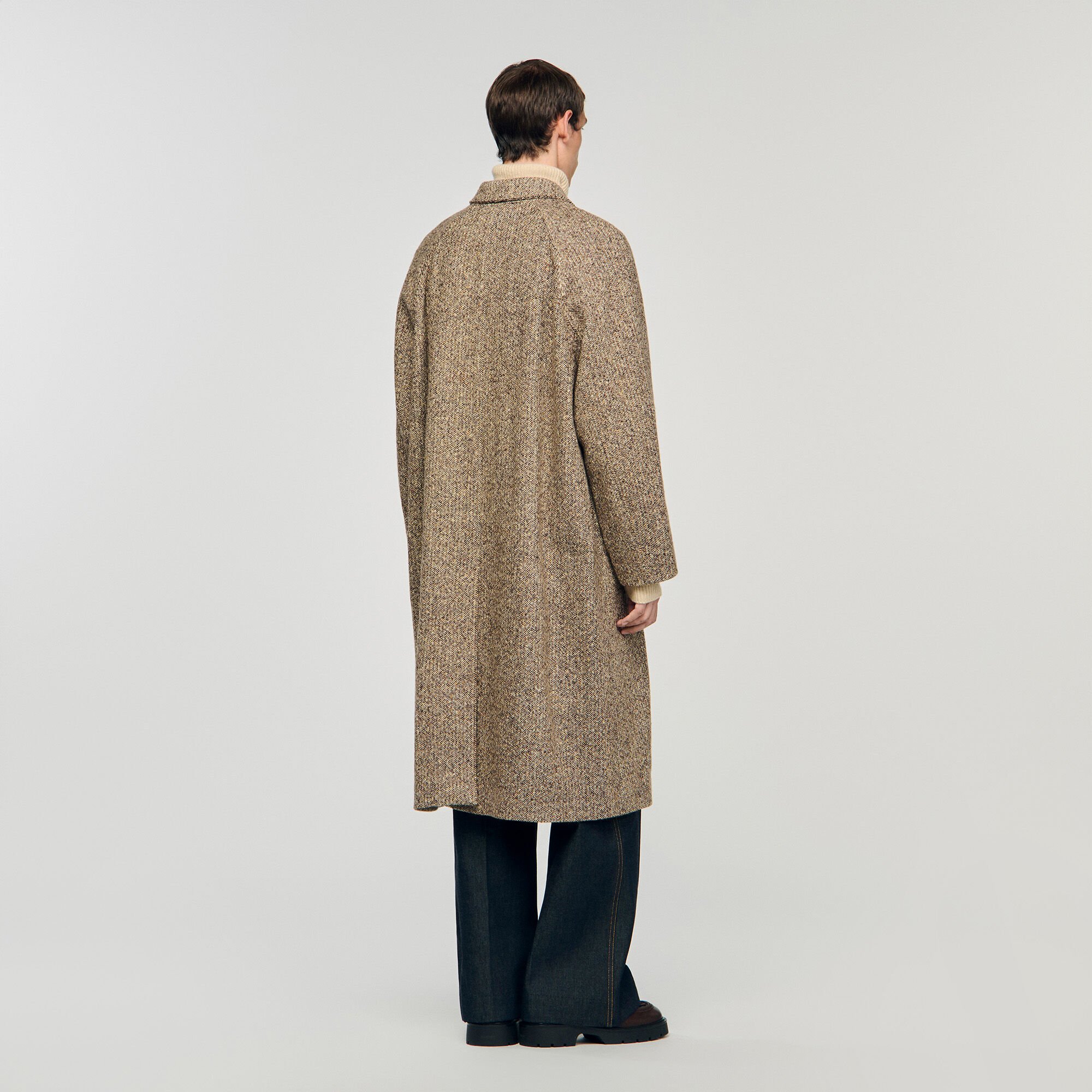 Oversize-Mantel aus Wolle