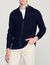 Cardigan mit Zip und Streifenkragen