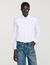 Kurze Bluse mit Falten