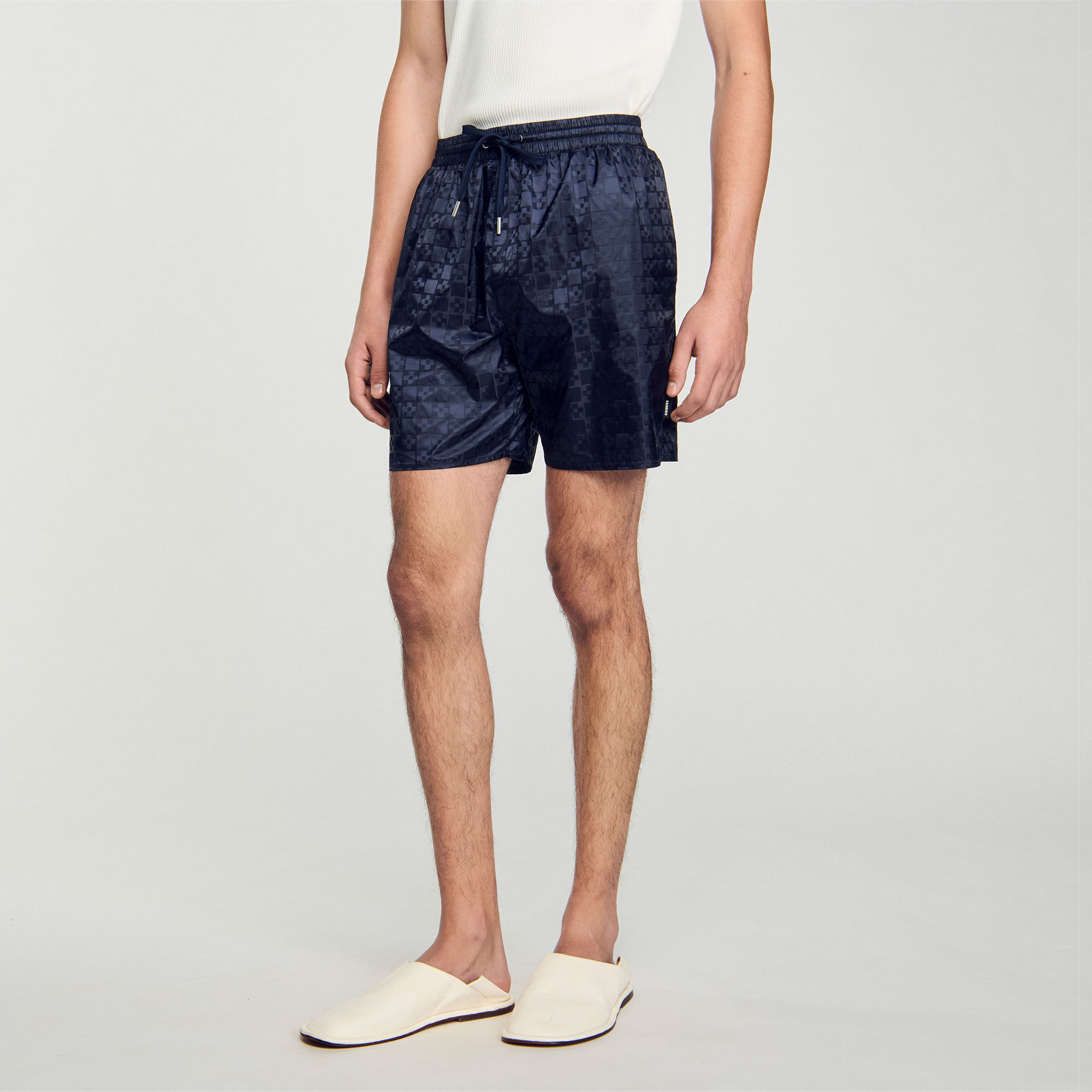 Badehose mit Square-Cross-Muster