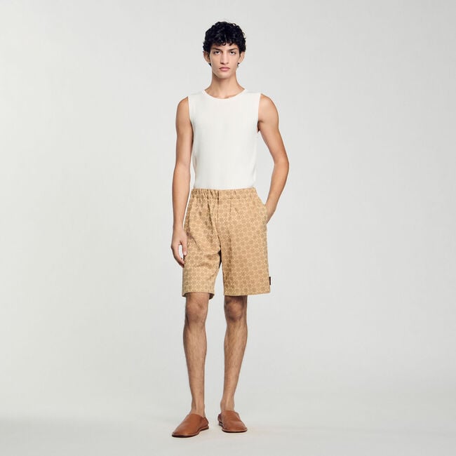 Shorts mit „Square Cross“-Jacquard