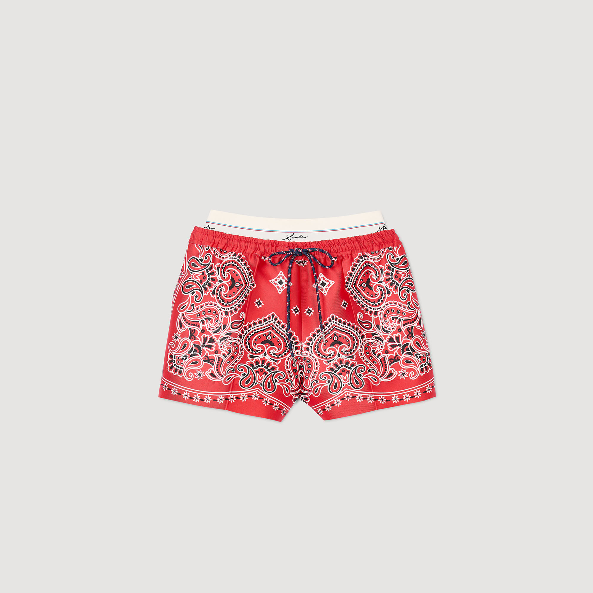 Shorts mit Bandana-Print