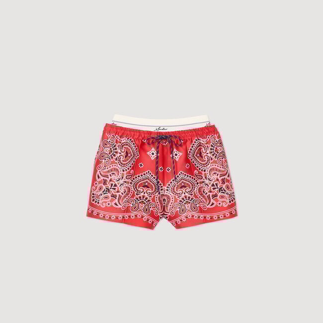 Shorts mit Bandana-Print